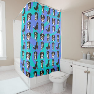 Bernese Mountain Dog Shower Curtain