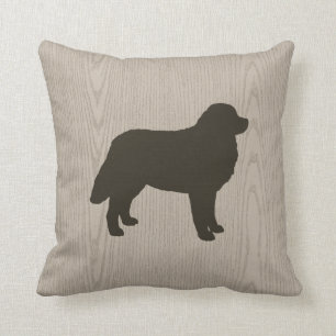 Bernese Mountain Dog Silhouette Cushion