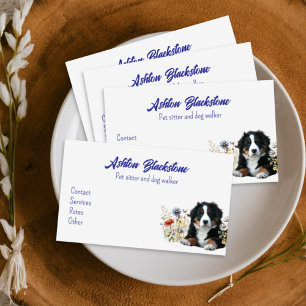 Bernese Mountain Dog Sitter Business Cards