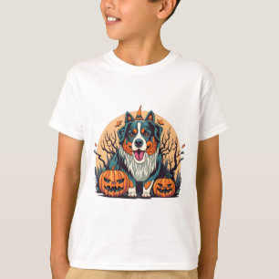 Bernese Mountain Dog Spooky Halloween T-Shirt
