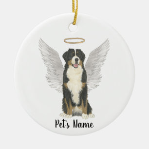 Bernese Mountain Dog Sympathy Memorial Ceramic Tree Decoration