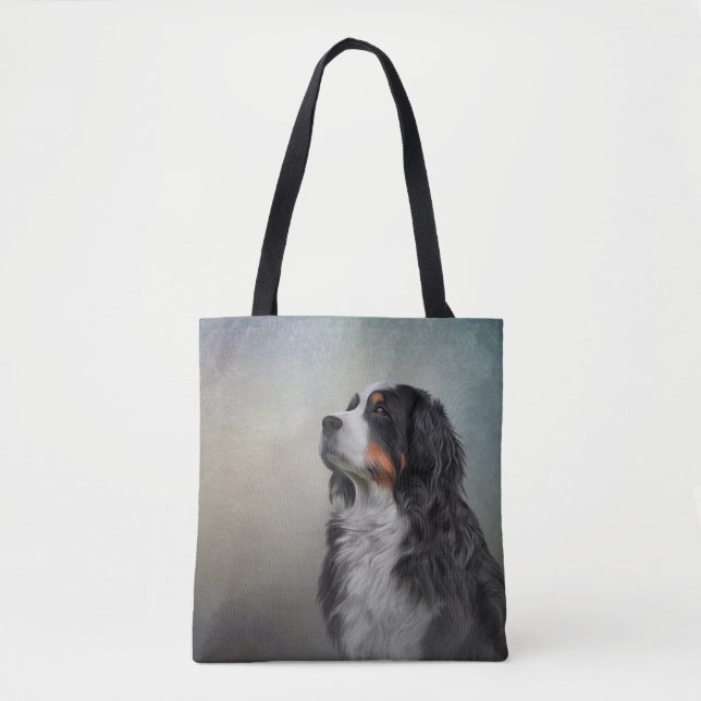 Bernese Mountain Dog Tote Bag (Front)