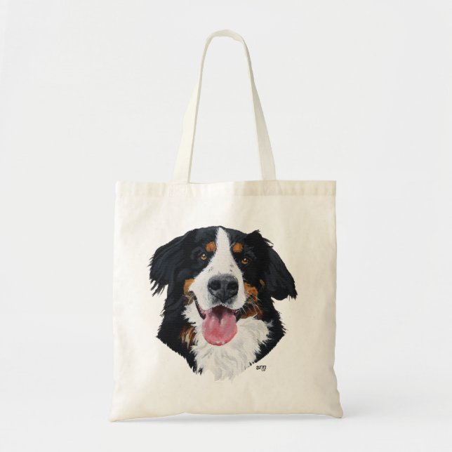 Bernese Mountain Dog Tote Bag (Front)