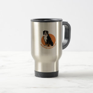Bernese mountain dog travel mug
