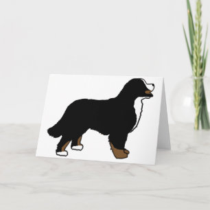 Bernese Mountain Dog Triclolor Card