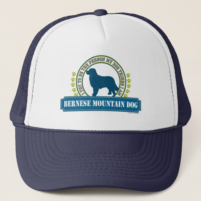 Bernese Mountain Dog Trucker Hat (Front)