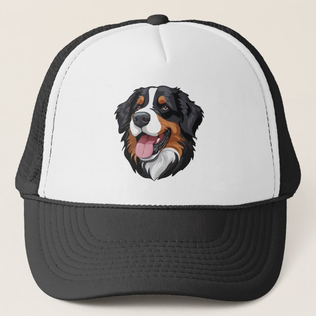 Bernese Mountain Dog Trucker Hat (Front)