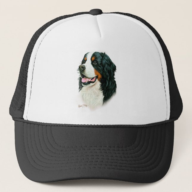 Bernese Mountain Dog Trucker Hat (Front)
