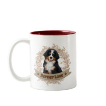 Bernese Mountain Dog Two-Tone Coffee Mug