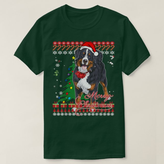 Bernese Mountain Dog Ugly Christmas Sweater  (Design Front)