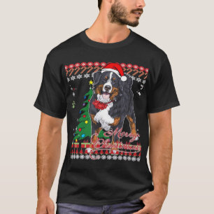 Bernese Mountain Dog Ugly Christmas Sweater Shirt 