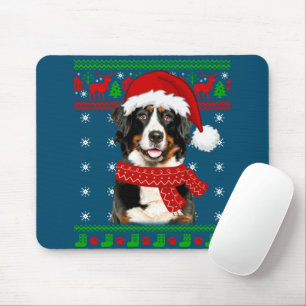 Bernese Mountain Dog Ugly Sweater Christmas Puppy Mouse Mat