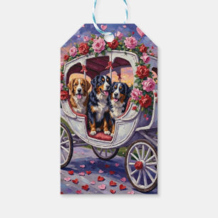 Bernese Mountain Dog Valentine's Day Gift Tags