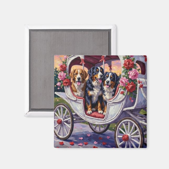 Bernese Mountain Dog Valentine's Day Magnet (Front/Back)