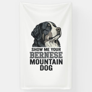 Bernese Mountain Dog Vintage Engraving Shirt Desig Banner