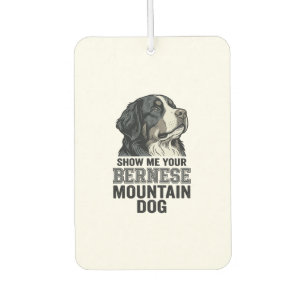 Bernese Mountain Dog Vintage Engraving Shirt Desig Car Air Freshener