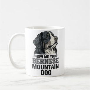 Bernese Mountain Dog Vintage Engraving Shirt Desig Coffee Mug