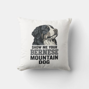 Bernese Mountain Dog Vintage Engraving Shirt Desig Cushion