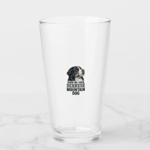 Bernese Mountain Dog Vintage Engraving Shirt Desig Glass