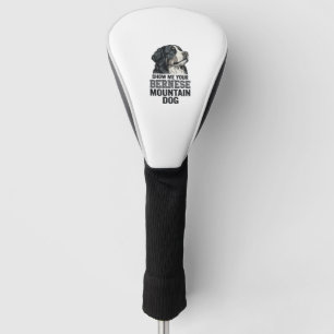Bernese Mountain Dog Vintage Engraving Shirt Desig Golf Head Cover