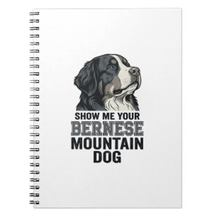 Bernese Mountain Dog Vintage Engraving Shirt Desig Notebook