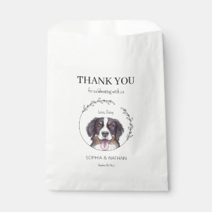 Bernese Mountain Dog Wedding Thank You Favour Bag