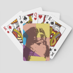 Bernese Mountain Dog Wood Playing Cards