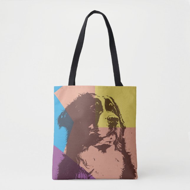Bernese Mountain Dog Wood  Tote Bag (Front)
