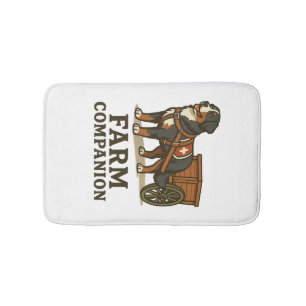 Bernese Mountain Dog Working Farm Companion Bath Mat