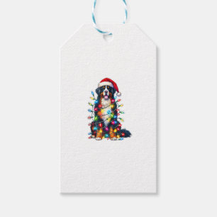 Bernese Mountain Dog x Christmas Lights  Gift Tags