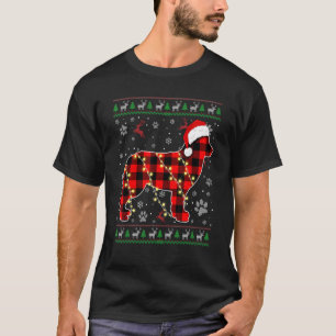 Bernese Mountain Dog Xmas Santa Hat Ugly Christmas T-Shirt