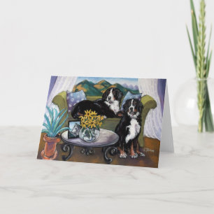 Bernese Mountain Dogs Card