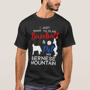 Bernese Mountain Funny Baseball Dog Owner Lover Xm T-Shirt