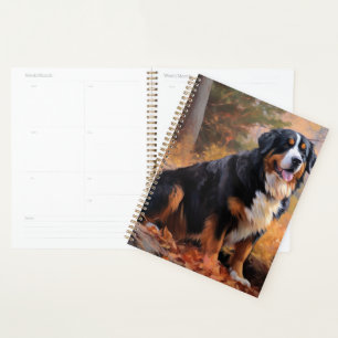 Bernese Mountain in Autumn Leaves Fall Inspire Planner