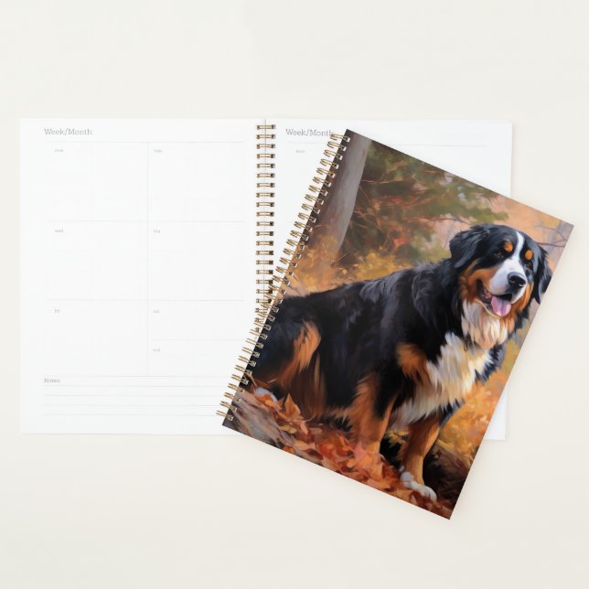 Bernese Mountain in Autumn Leaves Fall Inspire  Planner (Display)