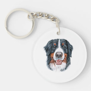 Bernese Mountain Keychain