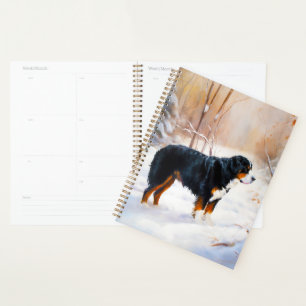 Bernese Mountain Let It Snow Christmas Planner