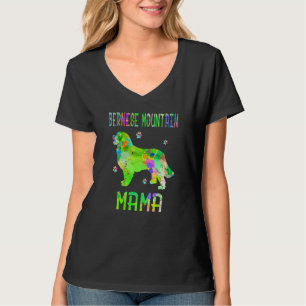 Bernese Mountain Mama Colourful Dog Mum T-Shirt