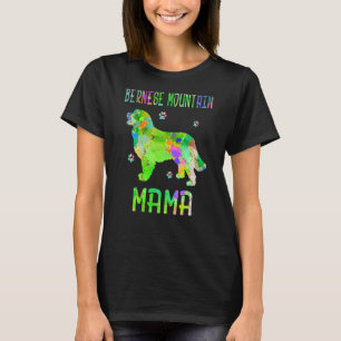 Bernese Mountain Mama Colourful Dog Mum T-Shirt