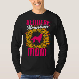 Bernese Mountain Mum Bernese Dog Sunflowers T-Shirt