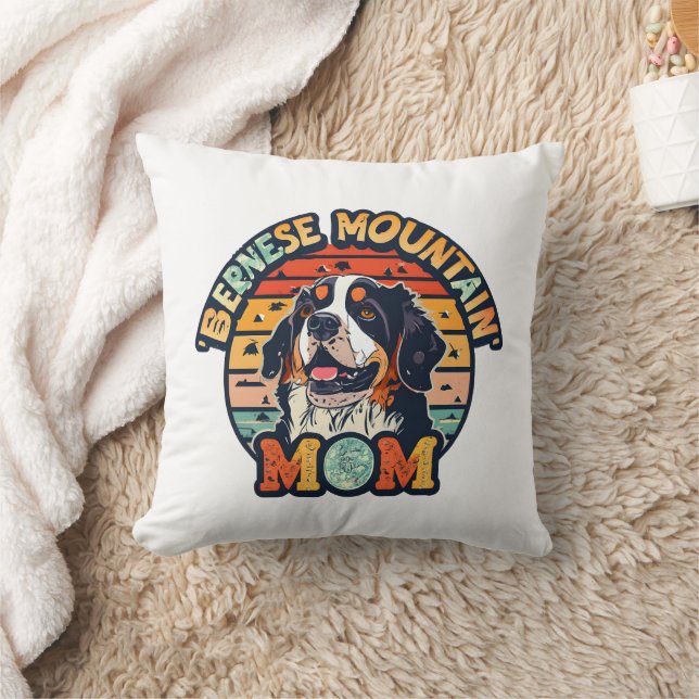Bernese Mountain Mum: Where Love and Style Collide Cushion (Blanket)