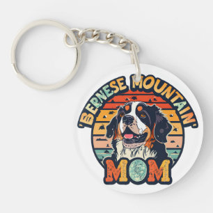 Bernese Mountain Mum: Where Love and Style Collide Key Ring