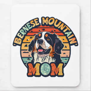Bernese Mountain Mum: Where Love and Style Collide Mouse Mat