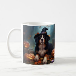 Bernese Mountain Pumpkins Halloween Scary Coffee Mug