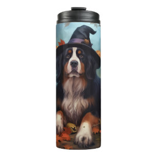 Bernese Mountain Pumpkins Halloween Scary Thermal Tumbler