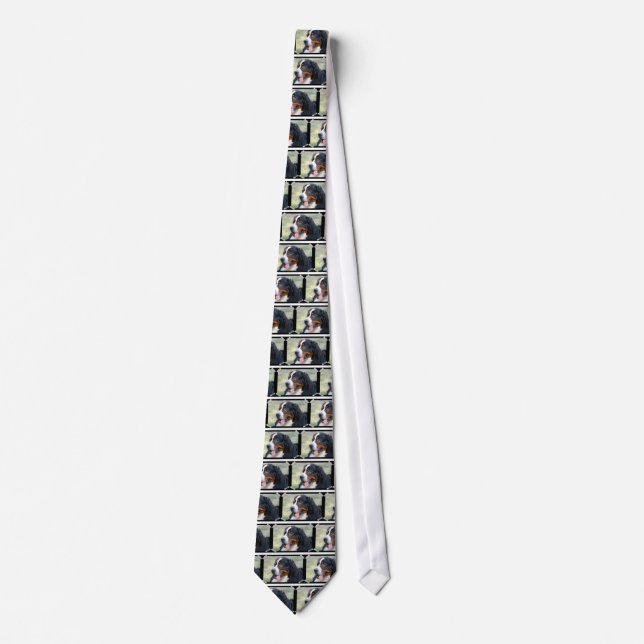 Bernese Mountain Puppy Necktie (Front)