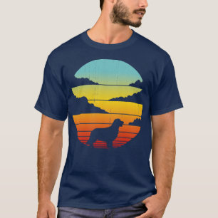 Bernese Mountain Retro Vintage Sunset 60s 70s for  T-Shirt