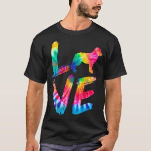 Bernese Mountain Tie Dye Love Dog Mum Dad T-Shirt