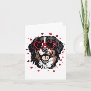 Bernese Mountain Valentine Heart Cute Dog Lovers  Card