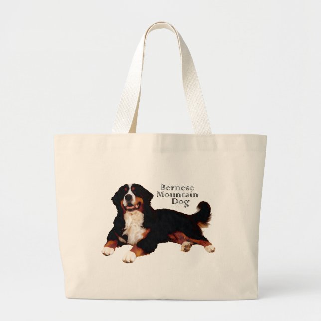 BERNESE Mt. Dog Large Tote Bag (Front)